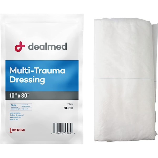 Dealmed Trauma Dressing 10 X 30" Sterile, Ea, 25/Cs, 25PK 783551 - main